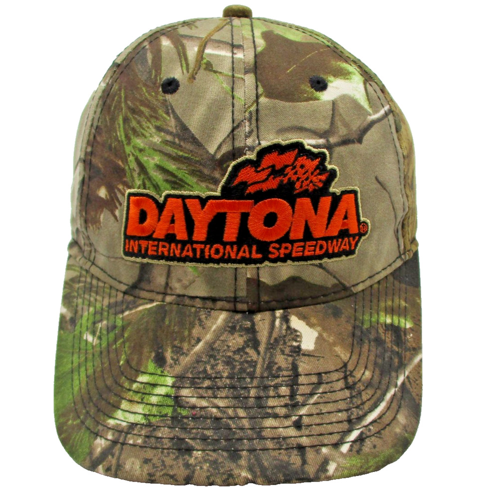 Daytona International Speedway Hat Cap Strap Back One Size Camo NASCAR Mens